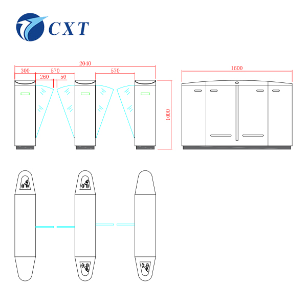  Luxury Flap Barrier Gate CXT-YW160B