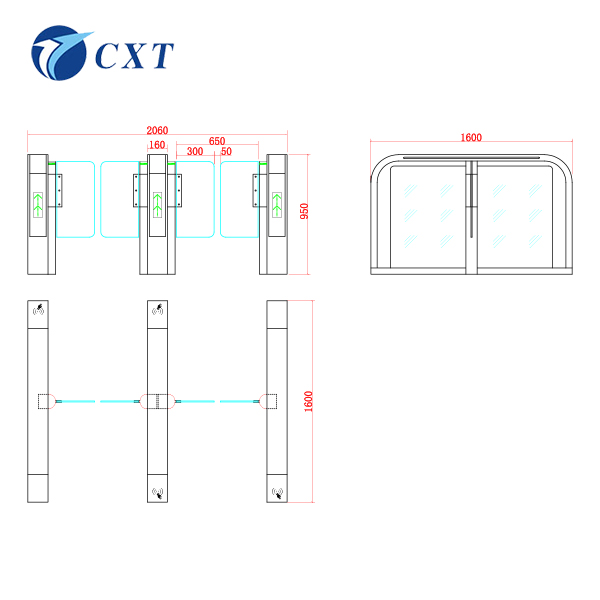 1.2m Anti Climb Speed Gate BT115