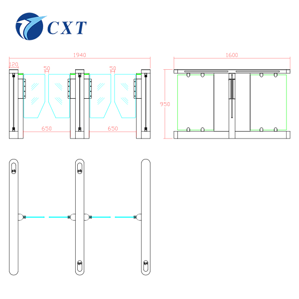  Slim Style Speed Gate Turnstile BT116