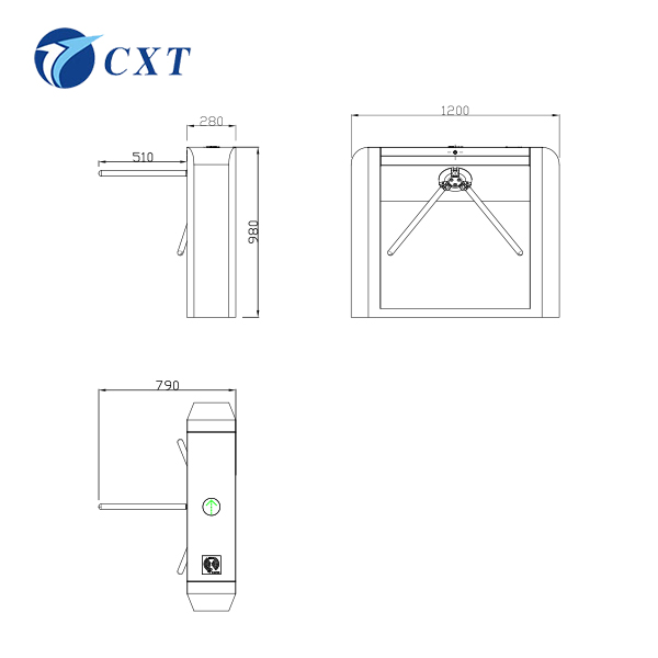   QR Code Drop Arm Tripod Turnstile SW128C