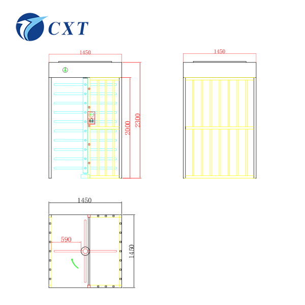  Full Height Turn Style Door C1701F