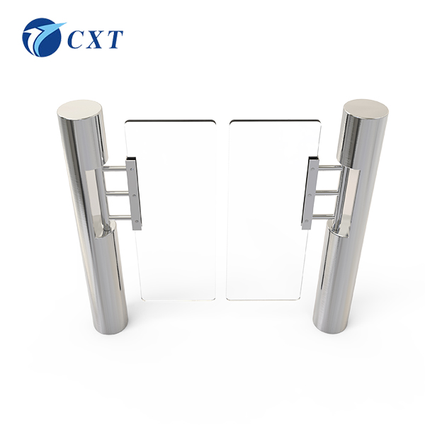  Checkpoint Single Pole Glass Swing Turnstile