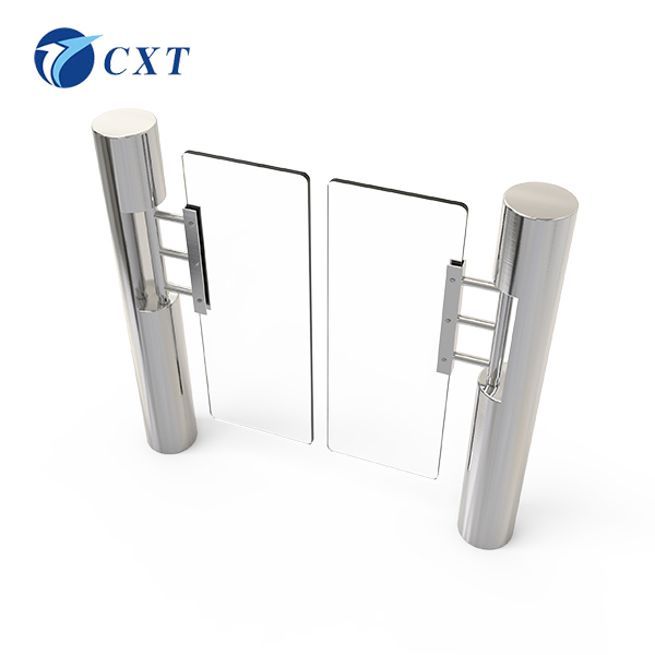  Checkpoint Single Pole Glass Swing Turnstile