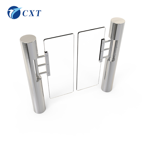  Checkpoint Single Pole Glass Swing Turnstile