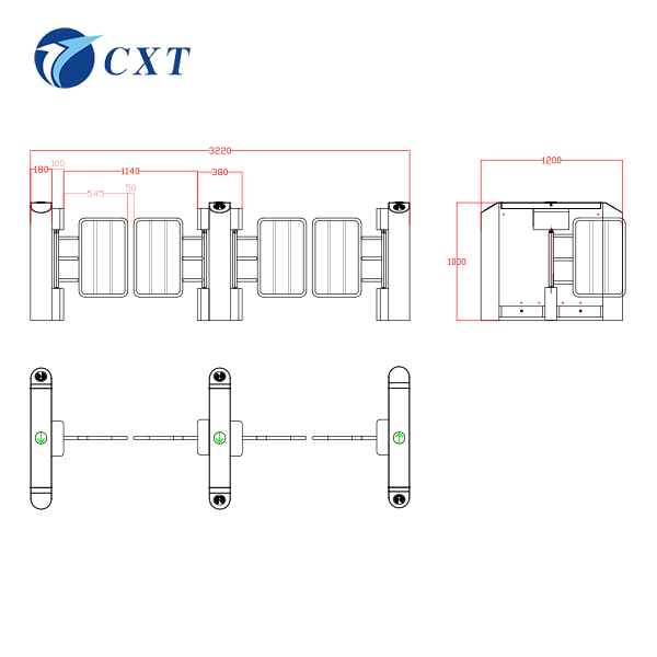 Anti Collision Deluxe Swing Turnstile