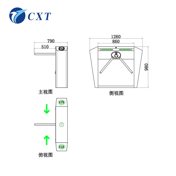 政府食堂全自动三辊闸案例超标准超预期完成