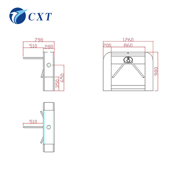 Deluxe Tripod Turnstile CXT-SW127