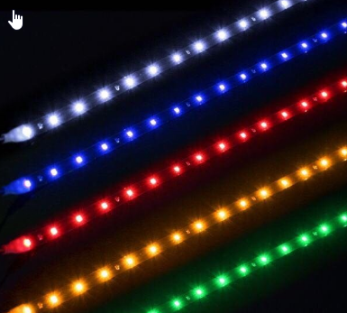 LED low voltage 5V soft light with USB luminous painting decoration 2835 one meter 60 lights 8 wide tent stall background light