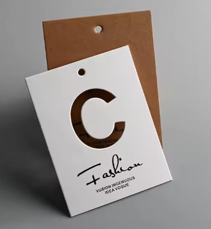 Custom Eco-Friendly Kraft Label Tags Paper Cardboard Hang Tags for Sock for Head Card Premium Quality Gift Tag