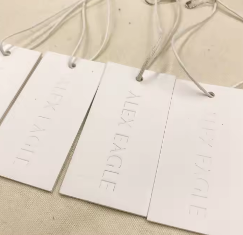 Custom Eco-Friendly Kraft Label Tags Paper Cardboard Hang Tags for Sock for Head Card Premium Quality Gift Tag