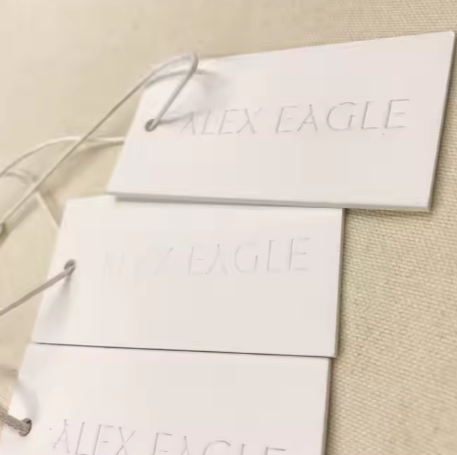 Custom Eco-Friendly Kraft Label Tags Paper Cardboard Hang Tags for Sock for Head Card Premium Quality Gift Tag