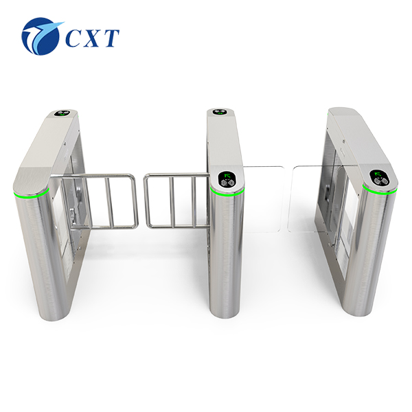 Anti Tailgating Adjustable Speed Swing Flap Barrier Swing Turnstile Gate