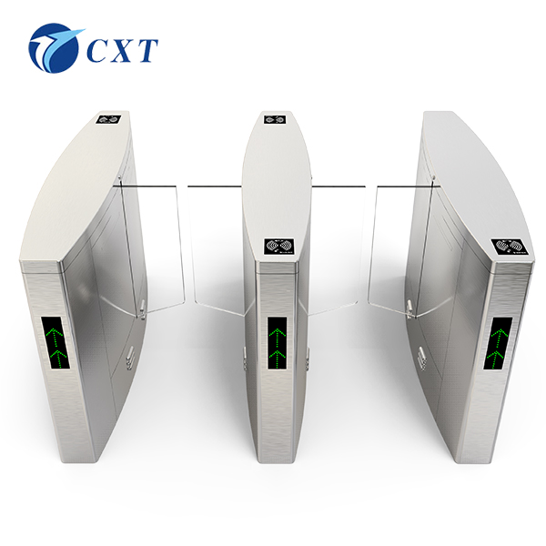 High Security Glass Swing Turnstile Access Control Multifunctional