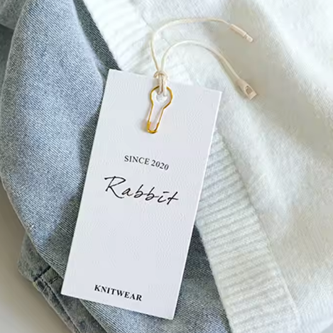 Custom Eco-Friendly Kraft Label Tags Paper Cardboard Hang Tags for Sock for Head Card Premium Quality Gift Tag