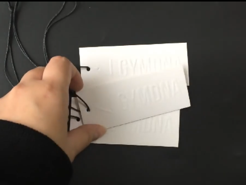 High End Garment Labels Paper Hang Tags Clothing Labels Branded Price Tags for Clothing