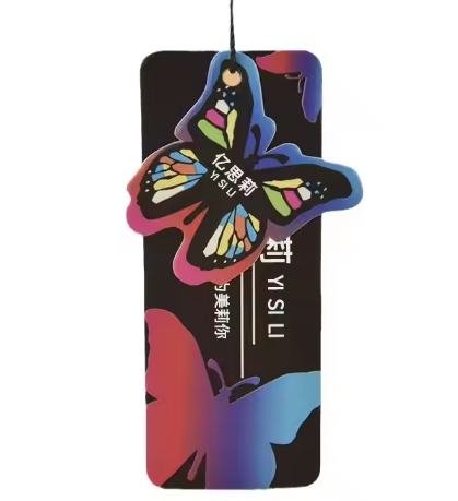 High Quality Cute Brand Tag Paper Hang Tag Custom for Kids Shoes and Bags Recycled Material Printed Technique tag