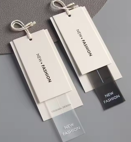 High Quality Cute Brand Tag Paper Hang Tag Custom for Kids Shoes and Bags Recycled Material Printed Technique tag