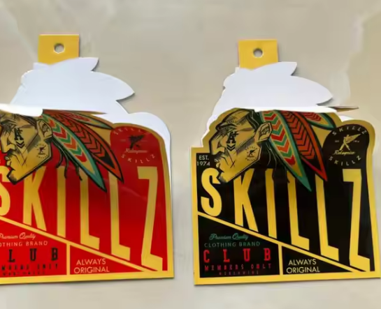 <strong>SKILT Auto Clothing hang Tag Label Label</strong>