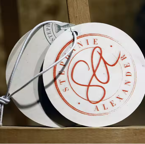 Custom Organic Cotton Garment Label Eco-Friendly Silk Screen Printing Tags Sustainable End Fold Recyclable Clothing Tag
